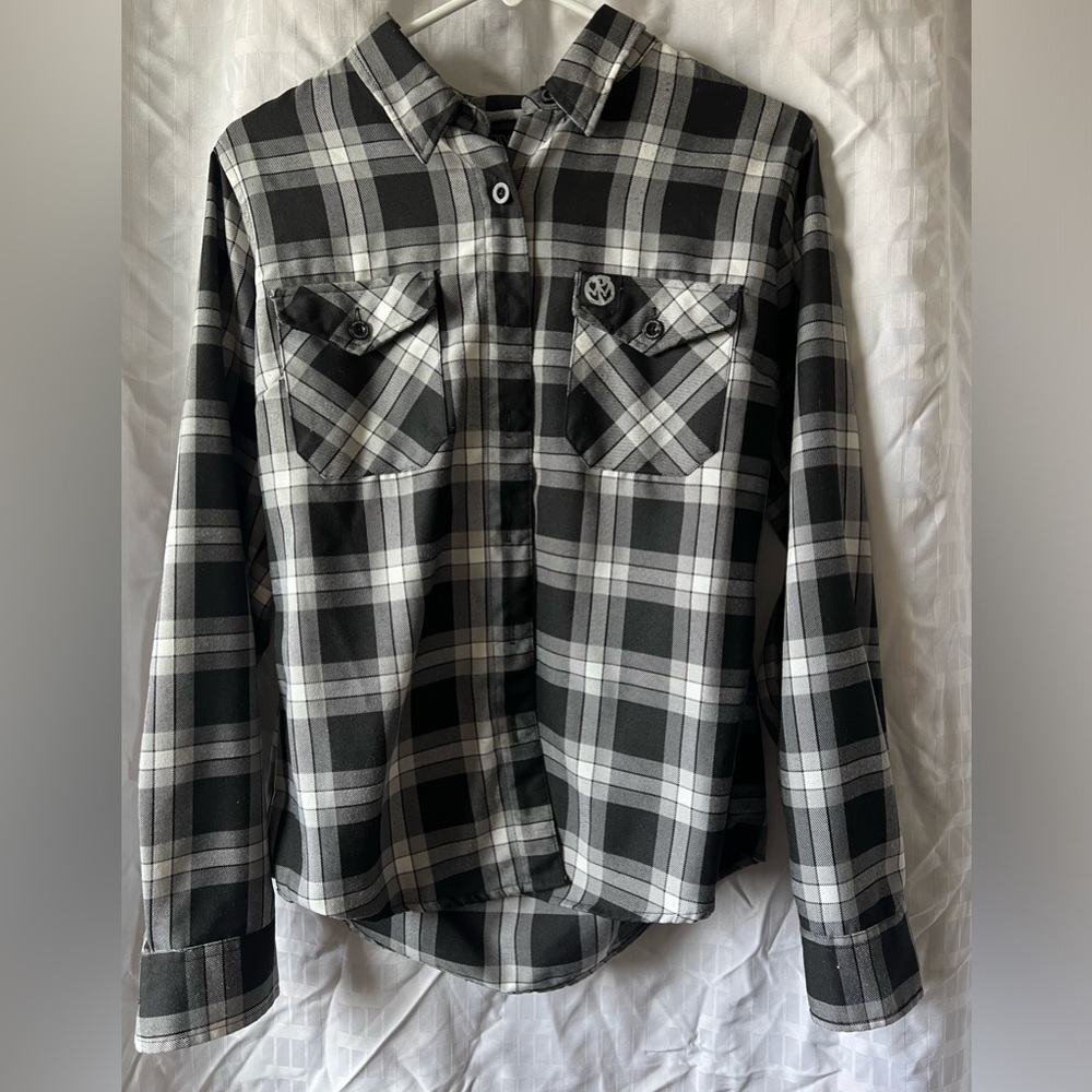 Dixon black and white flannel